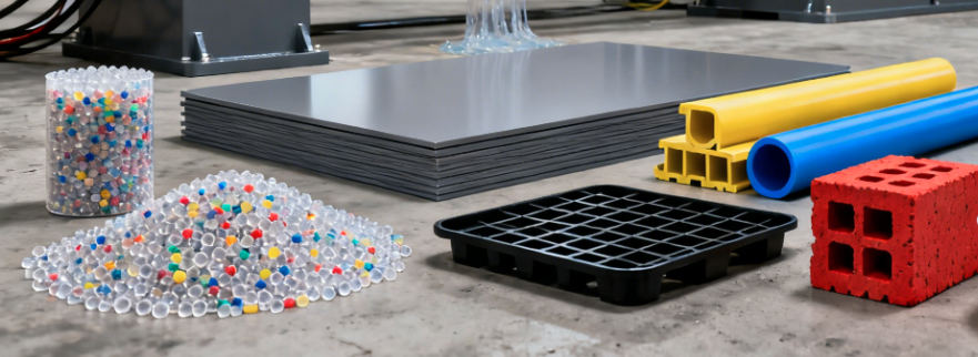 Products You Can Make with Recycling Extruders Productos que puede fabricar con extrusoras de reciclaje